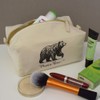 'Mama Bear' Canvas Wash Bag/Makeup Case (CS00043880)