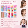 Needbrock 240Pcs Toddler Hair Clips Accessories For Girls Small Barrettes