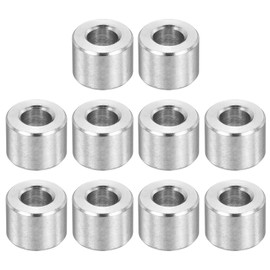 PATIKIL M4 Stainless Steel Spacers, 12Pcs Metal Spacer 4mm ID x 8mm OD x 6mm L Screw Standoff for 3/16" or M4 Screw
