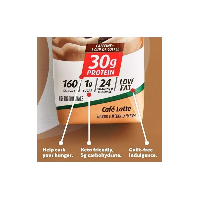 Premier Protein Malteada Café Latte 12 Pack
