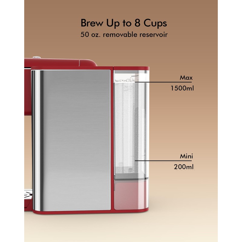SIFENE KC101 3-in-1 Single Serve Coffee Maker, Compact & Portable,