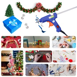 Glue Gun and Sticks Set, Hot Melt Glue Gun Mini for Crafts with 20 Pcs Glue Sticks, Small Hot Glue Guns with Hardshell Carrying Case for School DIY Arts, Craft