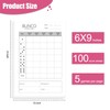 PlayDice Bunco Score Sheets: 100 Single Side Large Print Score