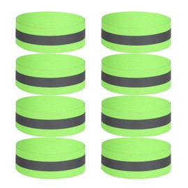 8pcs Reflective Armbands, Reflective Arm Bands Adults, Reflective Strips, Reflective Running Gear, Bicycle Reflector, for Cycling, Nighttime Exercise, Mountain Climbing, Wrist, Feet and Legs(5*1.5cm)