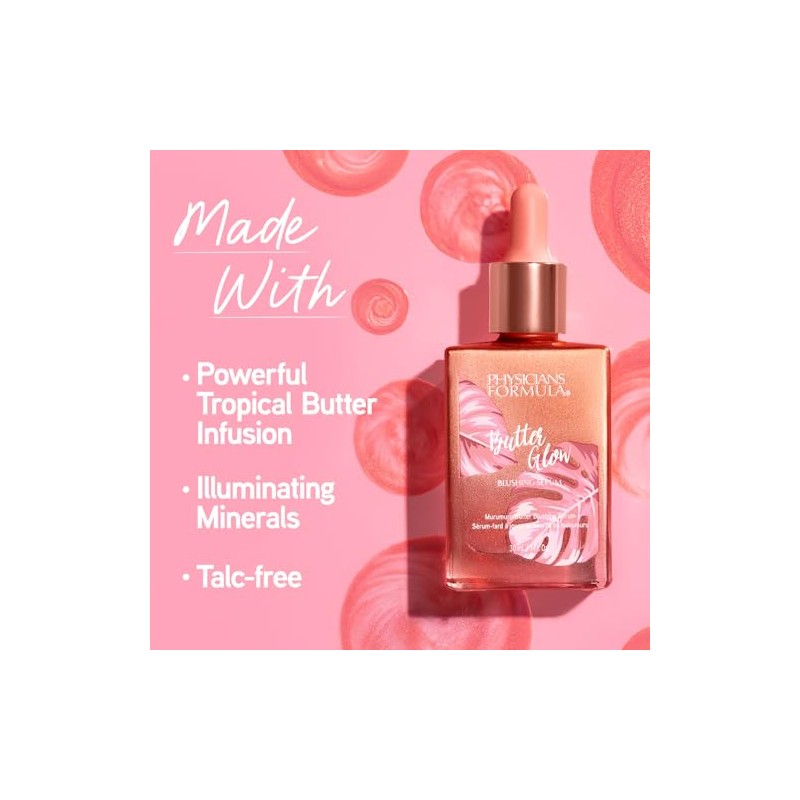 Physicians Formula Rubor Liquido Butter Glow Blushing Serum Tono Rosy