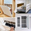 4Pcs Magnetic Push Latch, Push to Open Cabinet Catch Hardware