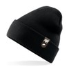 siviwonder English Bulldog Hat Patch Leather Walking Beanie Knitted Hat