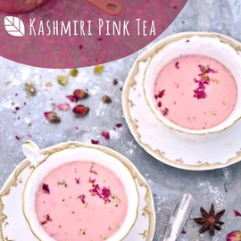 Royal Chai Kashmiri Pink Sweetened 200g (Pack of 4) – Premium Instant Tea – Kashmiri Tea – Natural – Instant Kashmiri Indian Tea