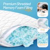 CushyOasis Shredded Memory Foam Pillows, Bed Pillows for Sleeping, Standard
