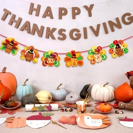 DISJOURNEY 12 Sets Thanksgiving Crafts for Kids Thanksgiving Turkey Ornaments Decorations Art Sets DIY Thanksgiving Craft Kits Fall Crafts for Kids Gifts Classroom Craft Thanksgiving Activity