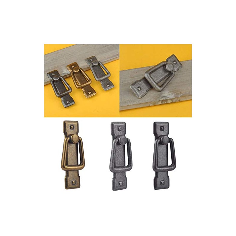 SHANGHh Antique Drawer Handles Door Bin Cupboard Drop Ring Pulls