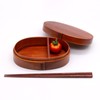 Magewappa RT02A A-51-273370 Lunch Box, Wooden, Lacquered Approx. 6.3 x