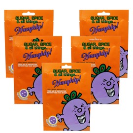 Little Miss Sugar Spice & All Things Detoxifying Face Sheet Masks, Pack of 5, Hydrating, All Skin Types, 20 cm