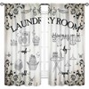 Laundry Room Curtains for Windows,Rustic Farmhouse Dry Wash Fold Repeat