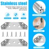 Universal Furniture Corner Connector, 10 Pcs Stainless Steel Angle Corner