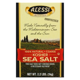 Alessi Kosher Sea Salt, 2.2 lbs