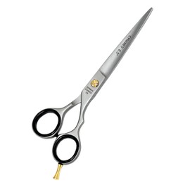 PROFESSIONAL HAIRDRESSING BARBER SCISSORS PAIR GERMAN STAINLESS STEEL MADE SHEARS WITH POLISHED FINISH SIZE 6.5" + 6" (CYNAMED)