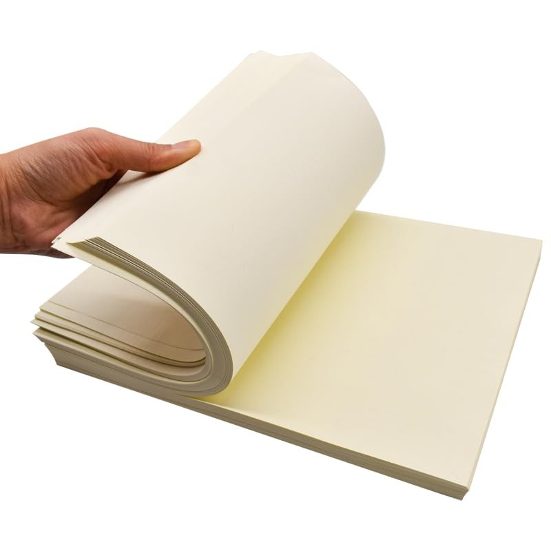 Twlead Yellowish 11inch*8.5inch Security Paper,85g Starch-Free 75% Cotton And 25%