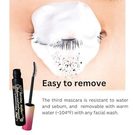 Heroine Make by KissMe Dense Volume Mascara Advanced Film + Eye Makeup Remover | Waterproof Mascara & Volumizing Lash Definition | Gentle Eye Makeup R