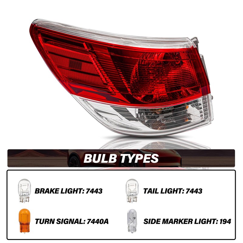 BRYGHT Tail light Assembly Fit for 2013-2016 Nissan Pathfinder OE