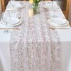 CHUQING Table Runner Pink 70 cm x 3 m Transparent