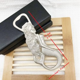 Mermaid Bottle Opener Magnetic Fridge Decoration Solid Durable for Kitchen Bar Restaurant Party Beer Openers