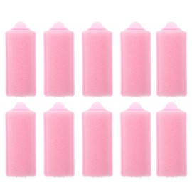 LALAFINA 10pcs Sponge Hair Curler 6 x 1.2 Inch Hand Curler Gentle Hair Styling Tool for Home Beauty Salon Sleeping