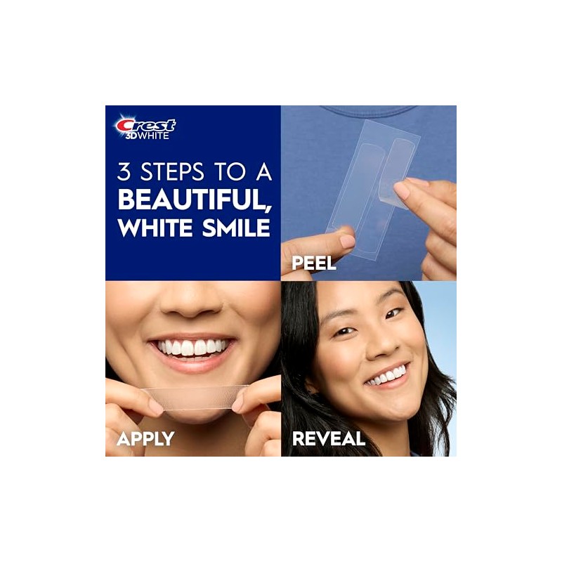 Crest - 3D White Whitestrips Vivid Plus, 24 Tiras