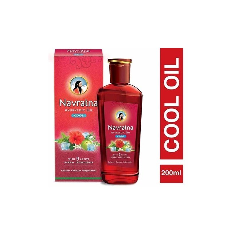 Navratna HERBAL OIL NAVRATNA COOL 300ML RELAXES AND REJUVENATES