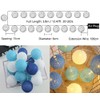 Ciskotu LED Lichterkette Baumwollkugeln mit Stecker, 3,8m 20er Cotton Ball