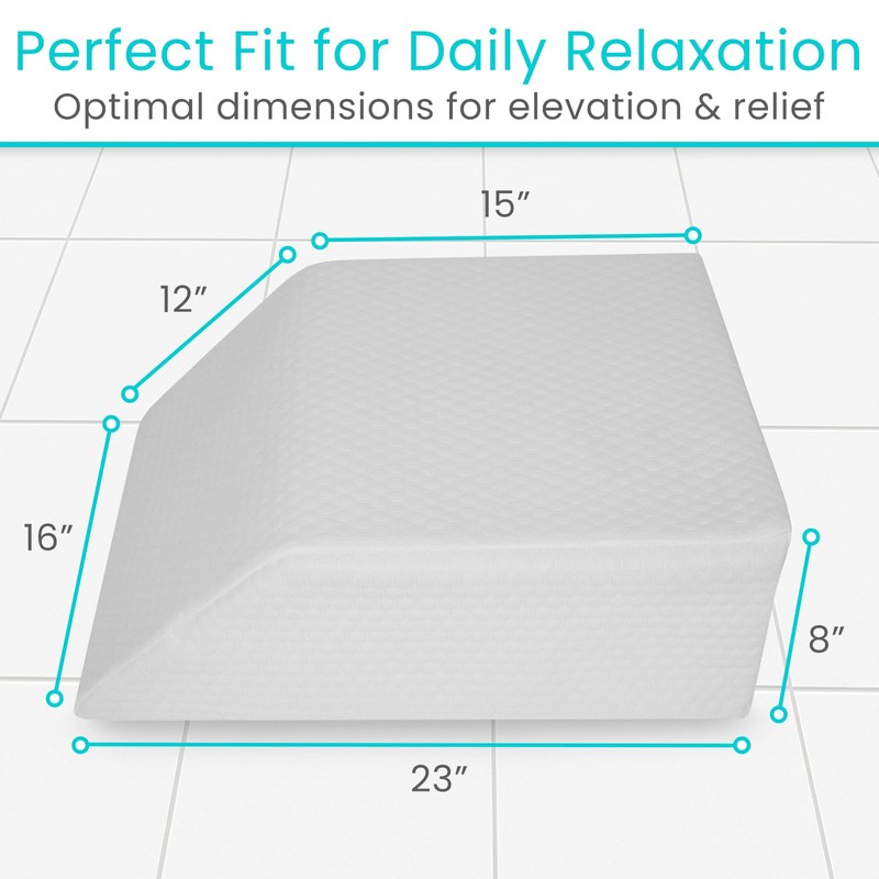 Xtra-Comfort Leg Elevation Pillow for Sleeping, Swelling, Post Surgery -