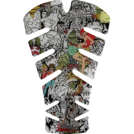 BIKE-label Tank Pad 3D Monster Universal Tank Protection Compatible for Motorcycle Tanks 500667