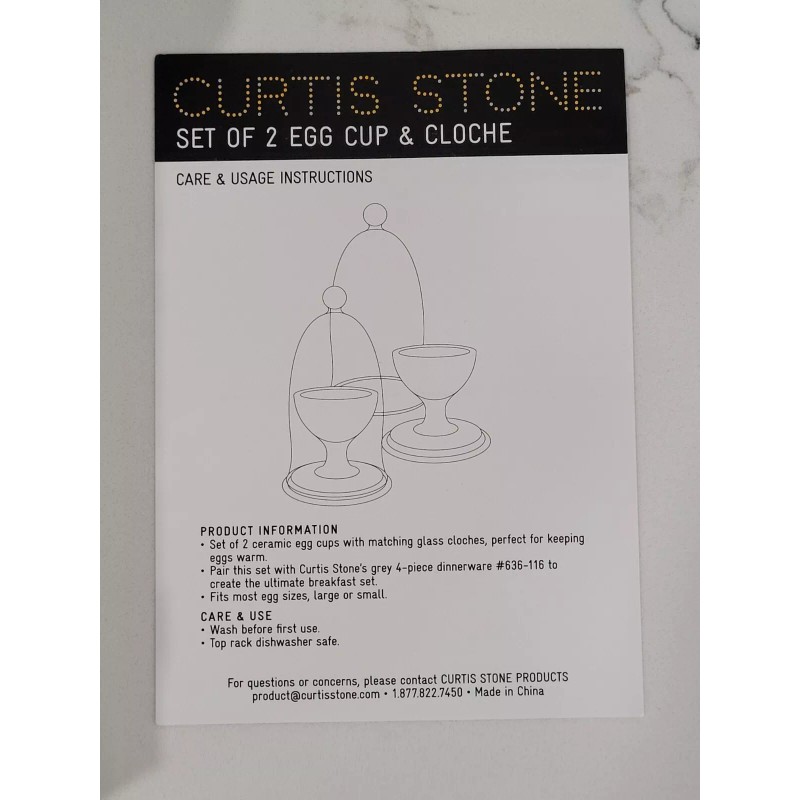 Curtis Stone NEW SET OF 2 CURTIS STONE CLOCHE EGG