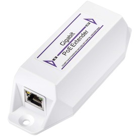 Miracles PoE10 Gigabit PoE+ Extender, 1 Port 10/100/1000 Mbps, PoE Amplifier, Repeater, Wall Mount, Daisy Chain, Corresponds to IEEE 802.3at / 802.3af, Plug and Play