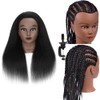100% Real Hair mannequin head human hairBraiding Training Model Head