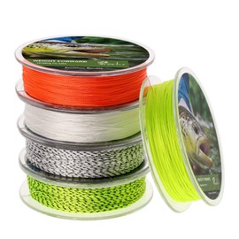 Fly Line Backing 20LB 30LB 100 Yds for Trout Fishing - Fluorescent Yellow, Set of 2