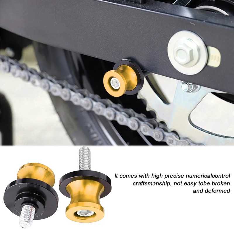JNNJ 2 Pieces Motorcycle Rear Support Swing Arm Sliders Support,
