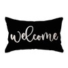 ULOVE LOVE YOURSELF Welcome Lumbar Throw Pillow Covers Farmhouse Rustic