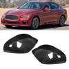 2pcs Carbon Fiber Rearview Mirror Cover Housing Fits for Infiniti