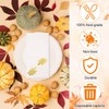 Janlaugh 100 Pcs Fall Linen Guest Napkins Autumn Pumpkin Maple