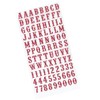 92 Hot Pink Glitter Alphabet Stickers
