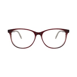 ProEyes Luna, Progressive Blue Light Blocking Readers w/Spring Hinge, 0 Strength on Top Lens (Red, 2.00 x)
