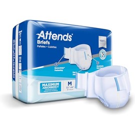 Attends Pañales para Adultos, Paquete de 96, Mediano, Protección Urinaria, Desechable