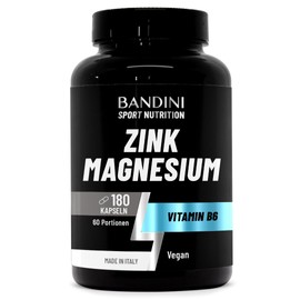 Bandini® Zinc Magnesium Ultra 180 Capsules (60 Days Supply) with Vitamin B6