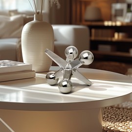 Torre & Tagus Jack Ceramic Décor, Silver