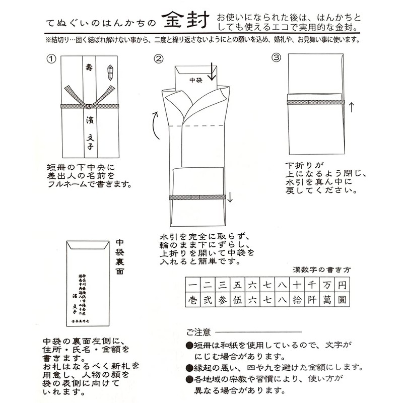 Hamamonyo Tenugui Hankachi Kinseu Kotobuki Petal Cloisonne