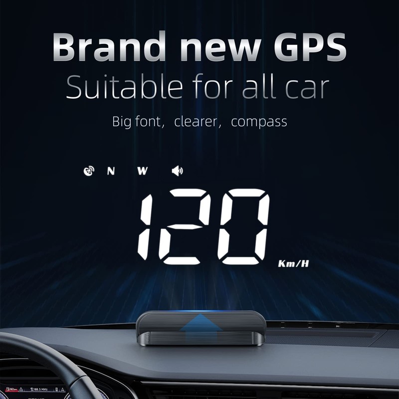 Car HUD 3.5 inch Head-up Display Windshield Projecter Digital Vehicle