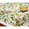 Design Imports Lemon Bliss Table Linens, 20-Inch by 20-Inch Napkin,