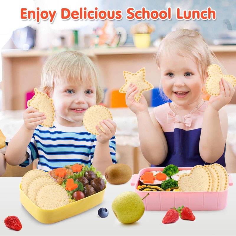 30Pcs Sandwich Cutter and Sealer for Kids Fruit Cutters Shapes