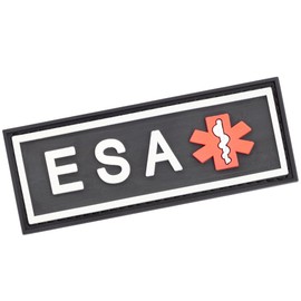 Dogline Emotional Support Animal Patch for Dog Harness and Vest ESA Removable 3D Rubber Patches Hook Backing for Small or Large Service Dogs